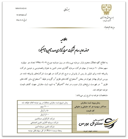 عرضه اولیه