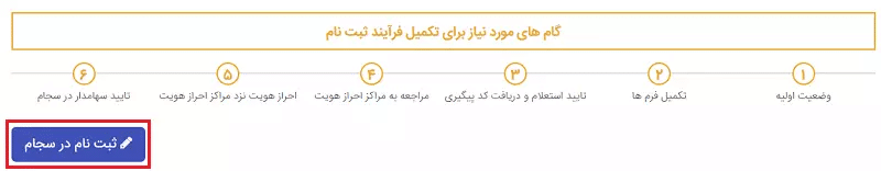 ثبت نام در سجام